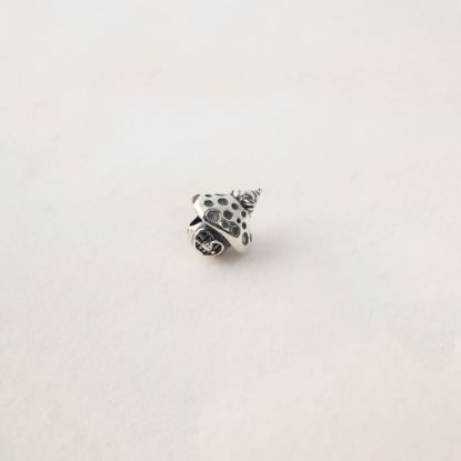 صورة charm فضة 925 على شكل بيت الفطر