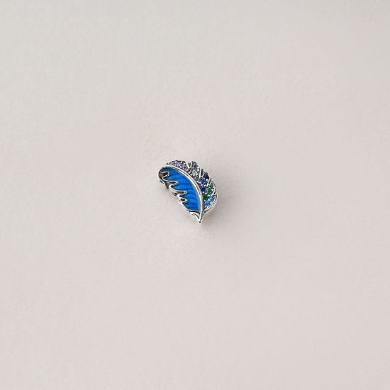 صورة charm فضة 925 على شكل ريشة