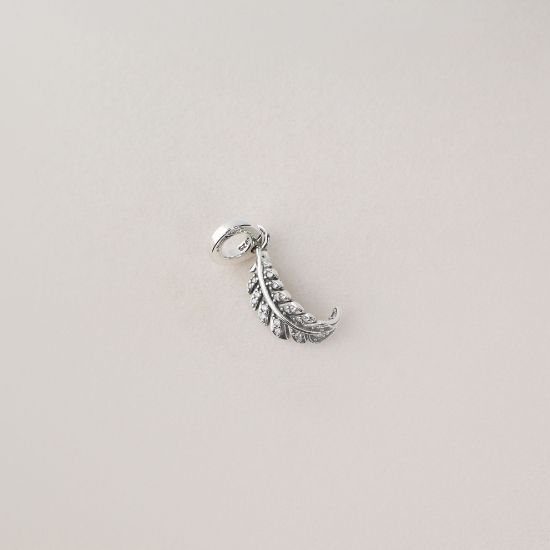 صورة charm فضة 925 على شكل ريشة