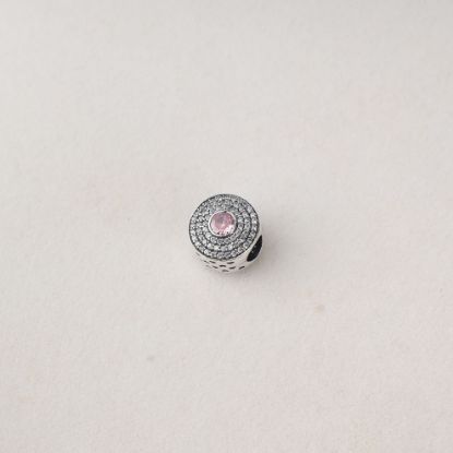 صورة charm فضة 925 على شكل دائري