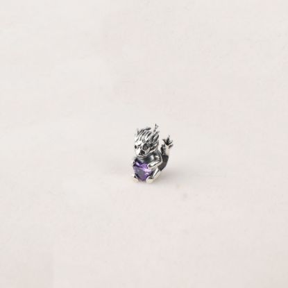 صورة charm فضة 925 على شكل سنجاب