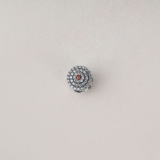 صورة charm فضة 925 على شكل دائري