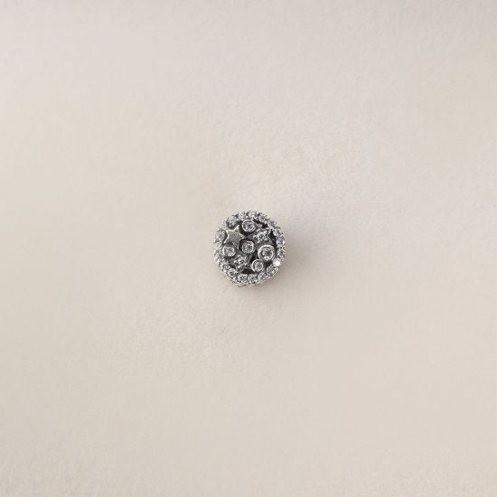 صورة charm فضة 925 على شكل دائري
