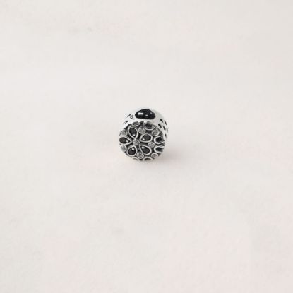 صورة charm فضة 925 على شكل وردة