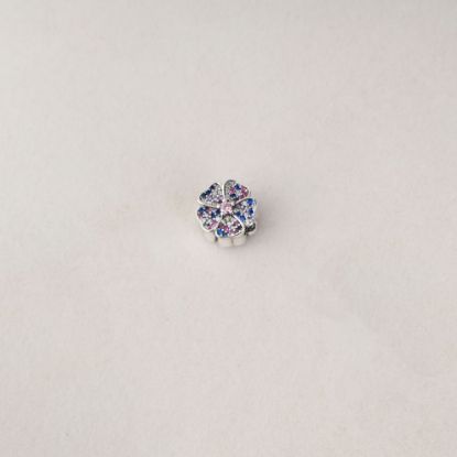 صورة charm فضة 925 على شكل وردة
