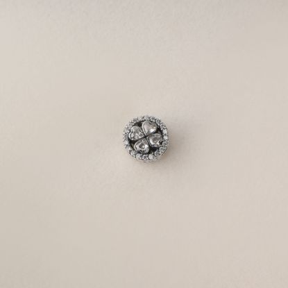 صورة charm  ورودة فضة 925 على شكل قلب