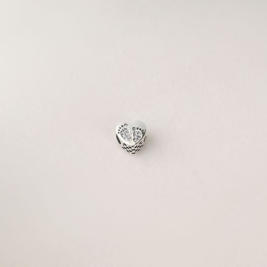 صورة charm فضة 925 على شكل قدم طفل