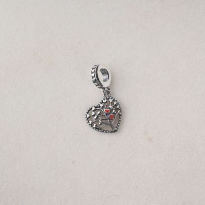 صورة charm فضة 925 على شكل قلب