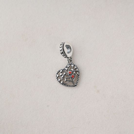 صورة charm فضة 925 على شكل قلب