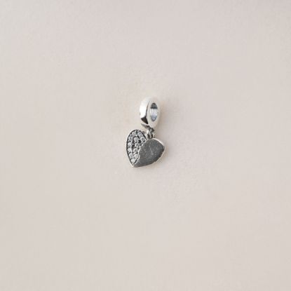 صورة charm فضة 925 على شكل قلب