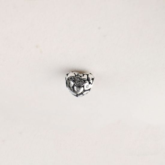 صورة charm فضة 925 على شكل قلب