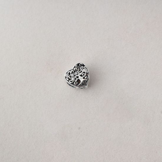 صورة charm فضة 925 على شكل قلب