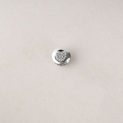 صورة charm فضة 925 على شكل قلب