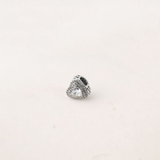 صورة charm فضة 925 على شكل قلب