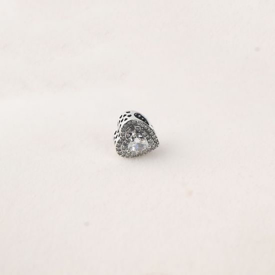 صورة charm فضة 925 على شكل قلب