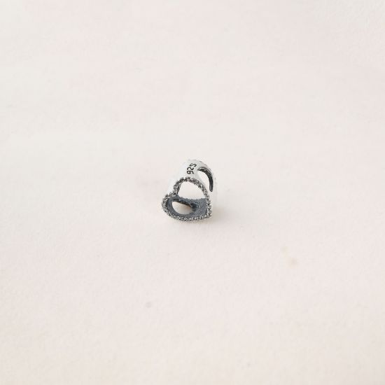 صورة charm فضة 925 على شكل قلب